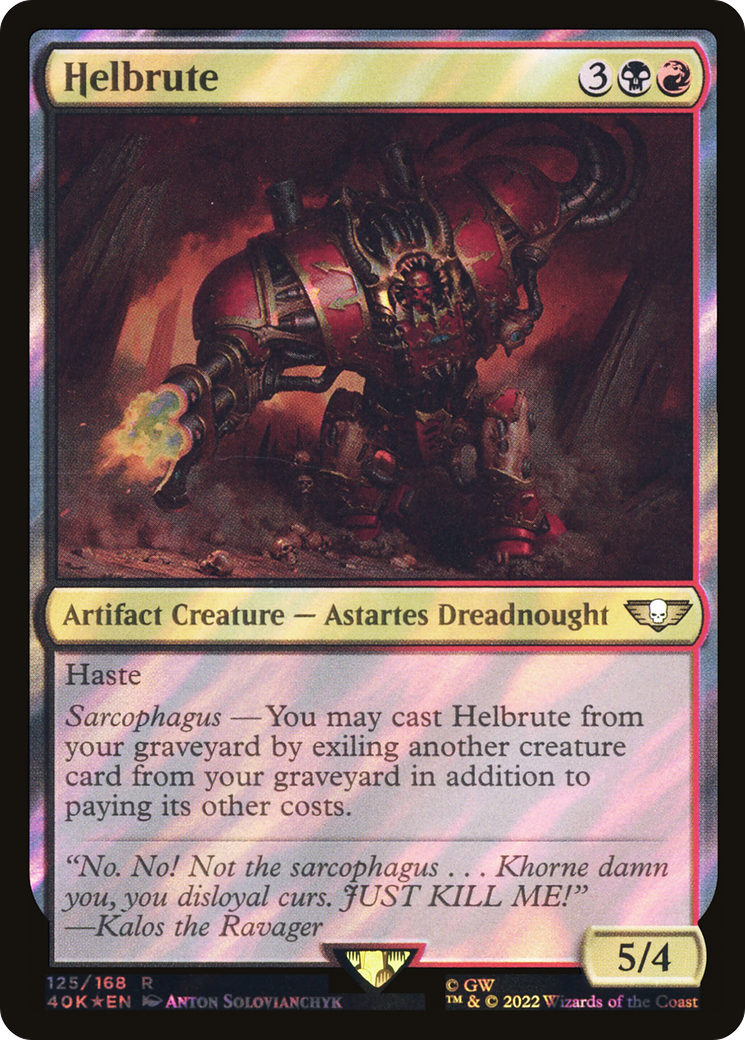 Helbrute (Surge Foil) (40K-125) - Warhammer 40,000 Commander Foil