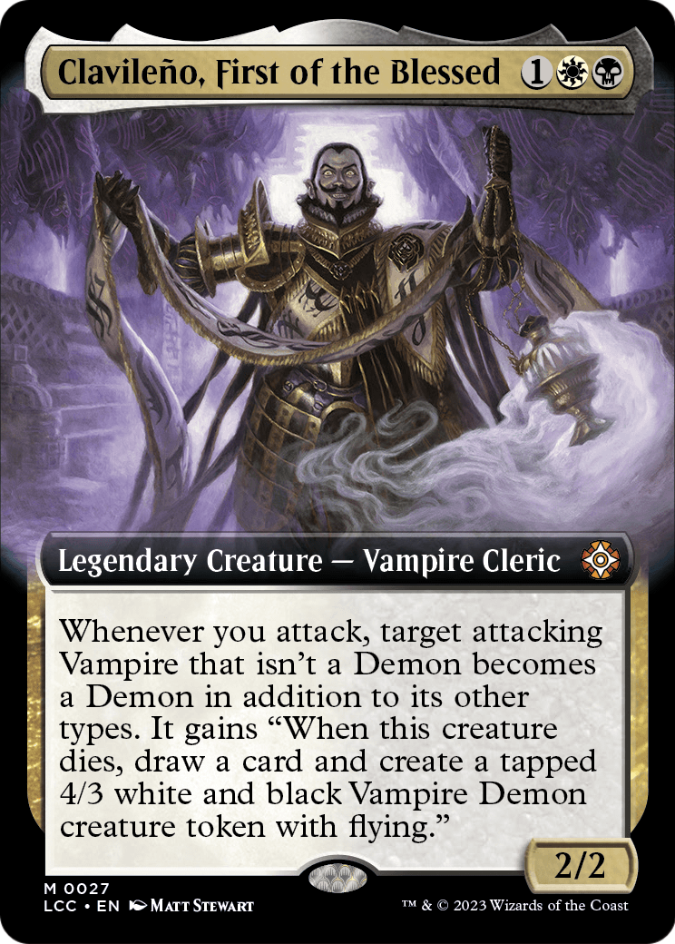 Clavileno, First of the Blessed (Extended Art) (LCC-027) - The Lost Caverns of Ixalan Commander: (Extended Art) Foil