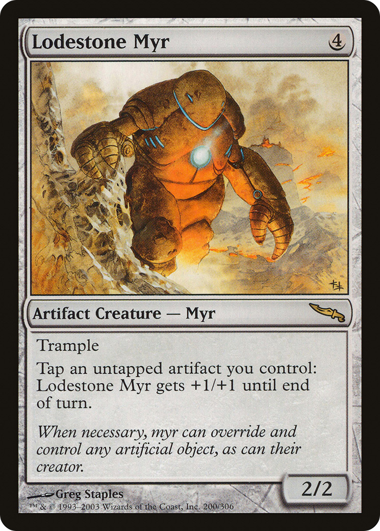 Lodestone Myr (MRD-200) - Mirrodin Foil