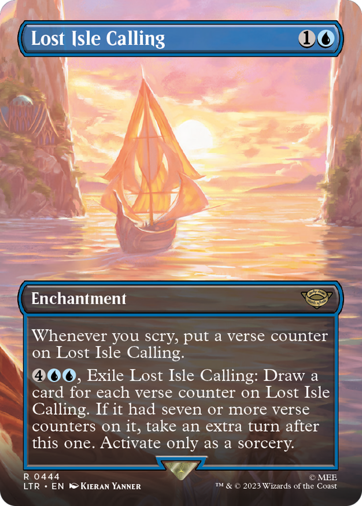 Lost Isle Calling (Borderless) (LTR-444) - The Lord of the Rings: Tales of Middle-earth Foil