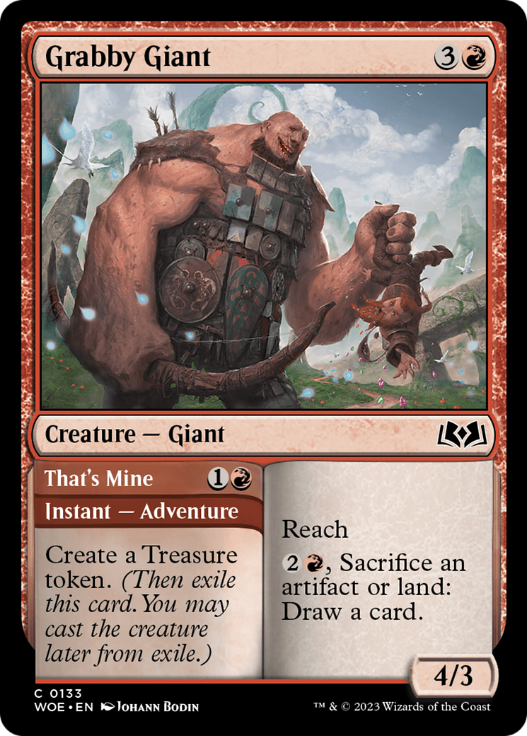 Grabby Giant (WOE-133) - Wilds of Eldraine Foil