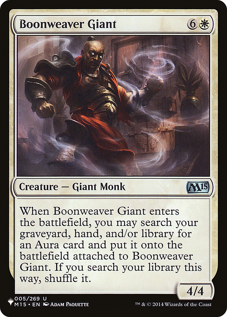 Boonweaver Giant (LIST-005/269) - The List