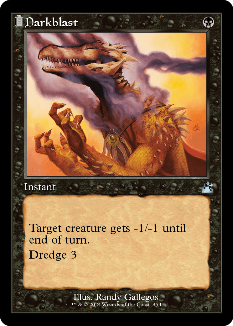 Darkblast (Retro Frame) (RVR-454) - Ravnica Remastered: (tombstone) Foil
