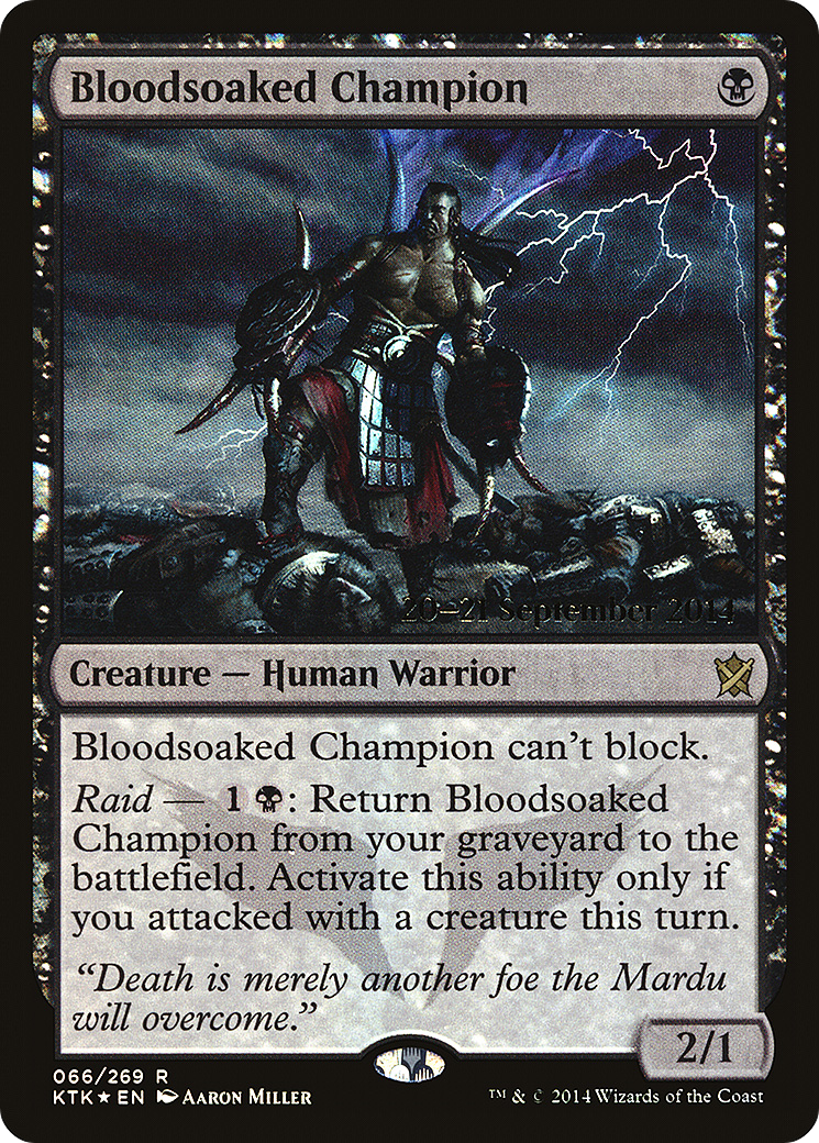 Bloodsoaked Champion (PRE-066) - Khans of Tarkir Promos Foil