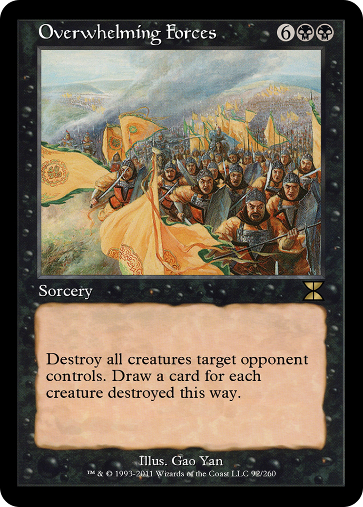 Overwhelming Forces (ME4-092) - Masters Edition IV Foil