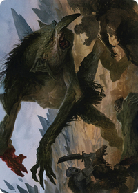 Loathsome Troll // Troll (AAFR-021) - Adventures in the Forgotten Realms Art Series (Borderless)