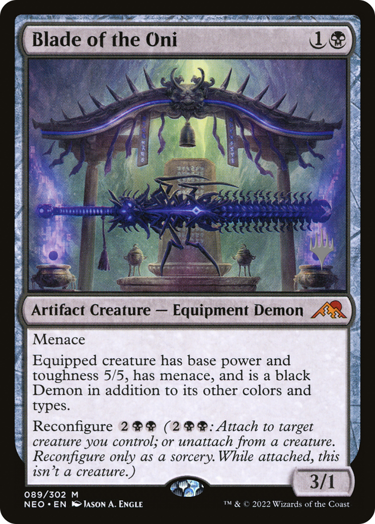 Blade of the Oni (PPNEO-089) - Kamigawa: Neon Dynasty Promos Foil