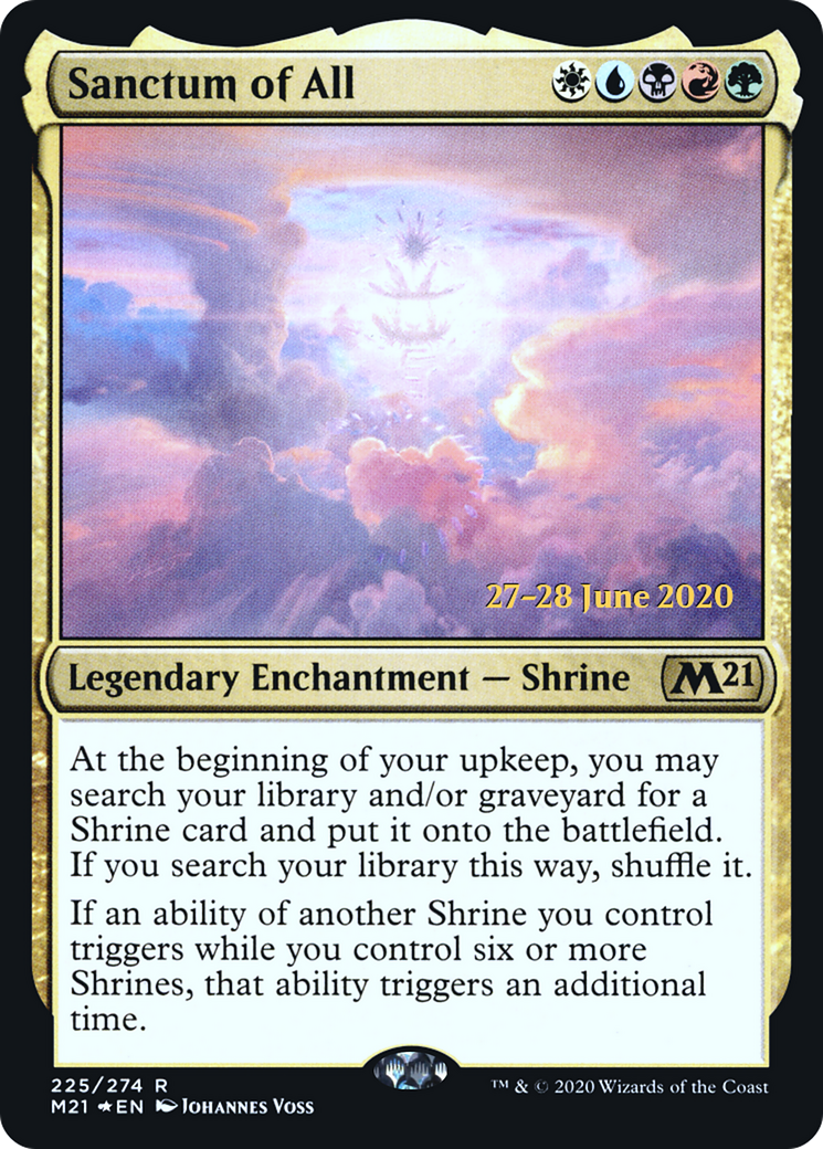 Sanctum of All (PRE-225) - Core Set 2021 Promos Foil
