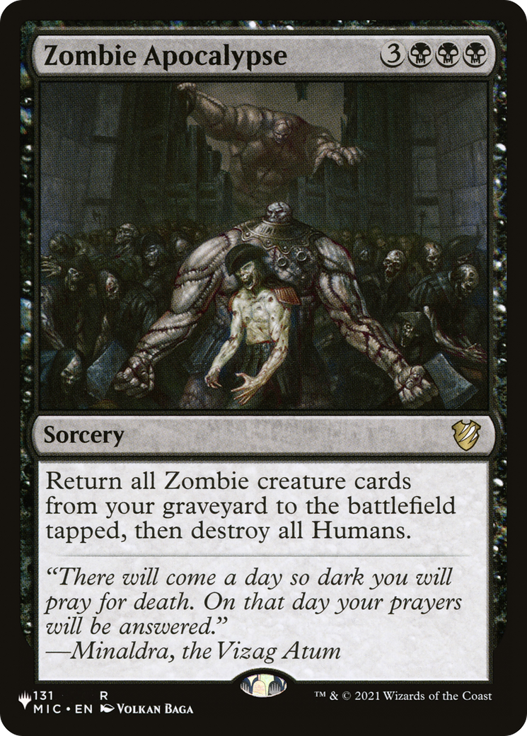 Zombie Apocalypse (LIST-131/038) - The List