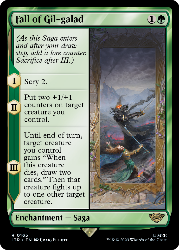 Fall of Gil-galad (LTR-165) - The Lord of the Rings: Tales of Middle-earth Foil