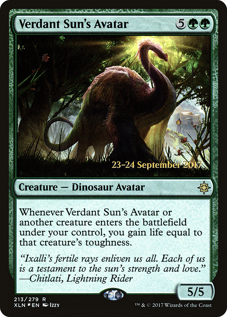 Verdant Sun's Avatar (PRE-213) - Ixalan Promos Foil