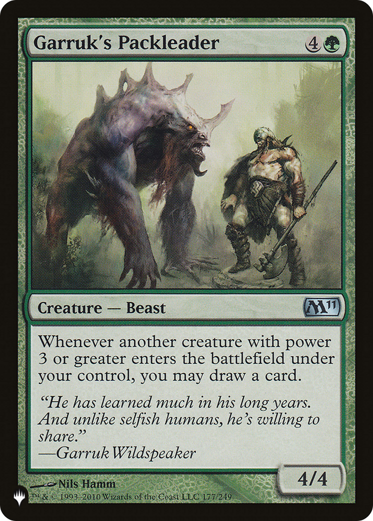 Garruk's Packleader (LIST-177/249) - The List