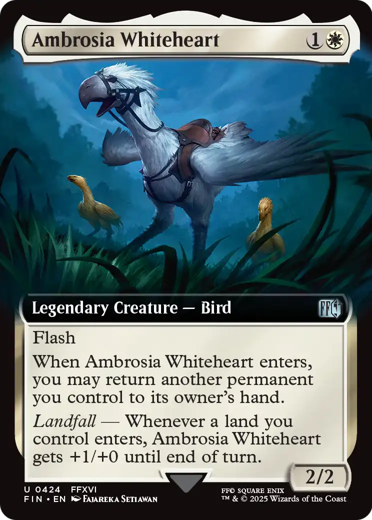 Ambrosia Whiteheart (Extended Art) (FIN-424) - FINAL FANTASY: (Extended Art) Foil