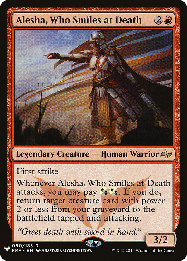 Alesha, Who Smiles at Death (LIST-090/185) - The List