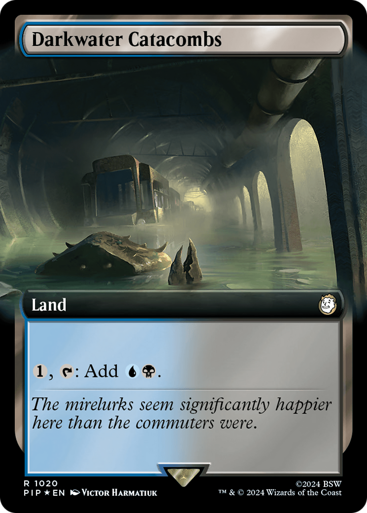 Darkwater Catacombs (Extended Art) (Surge Foil) (PIP-1020) - Fallout: (Extended Art) Foil