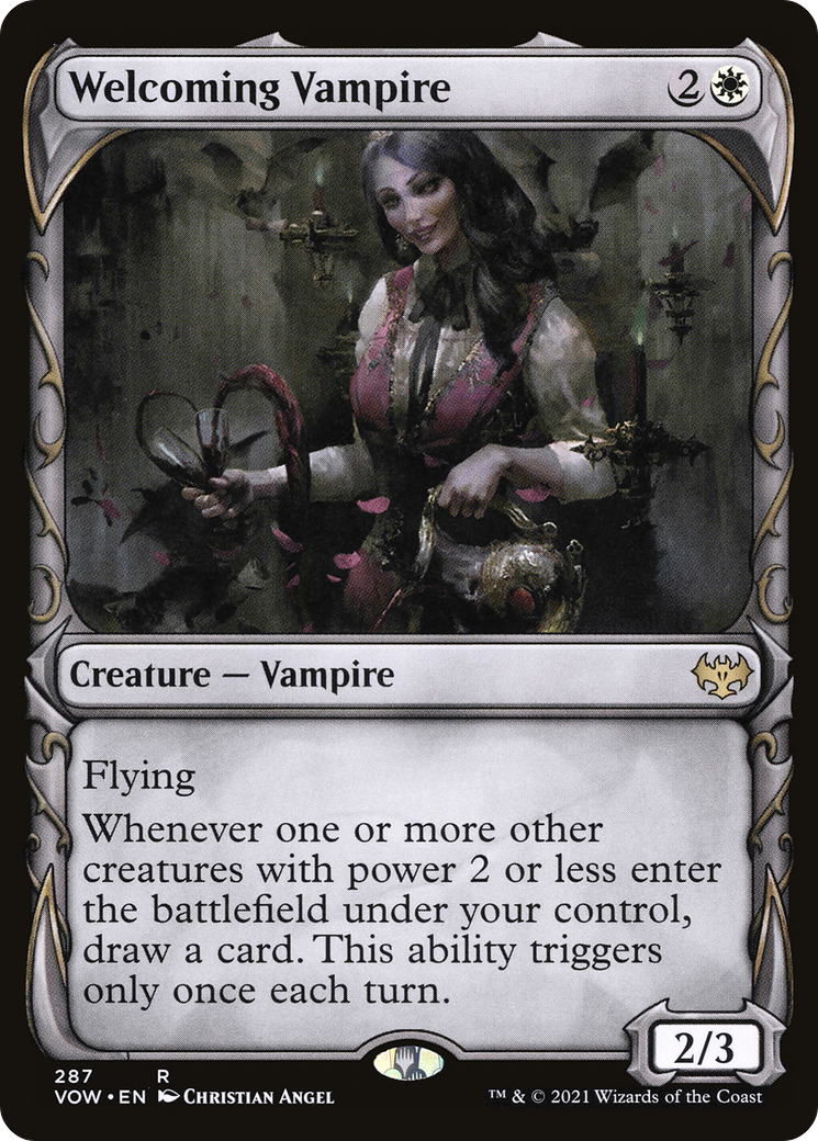 Welcoming Vampire (Showcase) (VOW-287) - Innistrad: Crimson Vow: (Showcase)