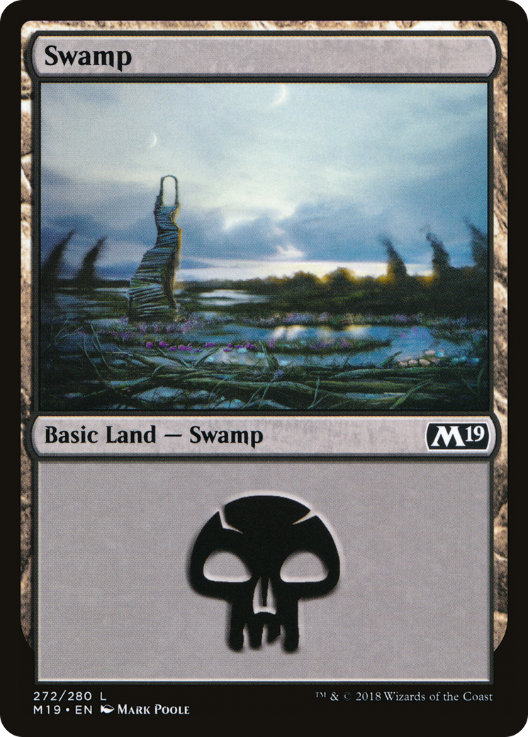 Swamp (272) (M19-272) - Core Set 2019 Foil