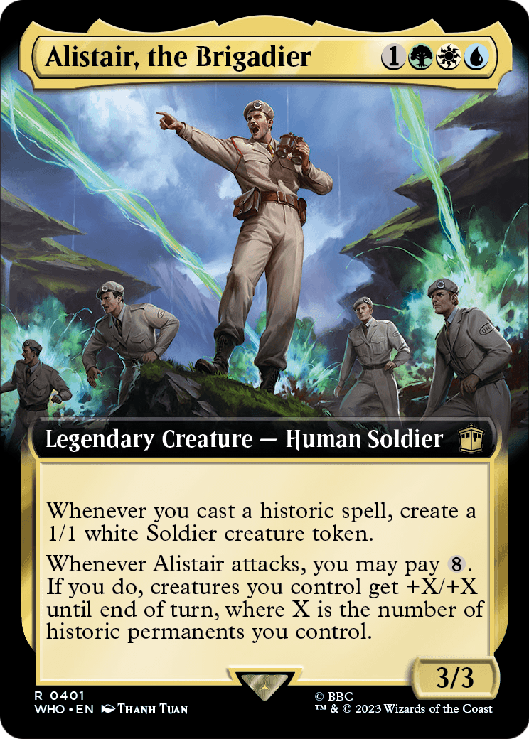 Alistair, the Brigadier (Extended Art) (WHO-401) - Doctor Who: (Extended Art)