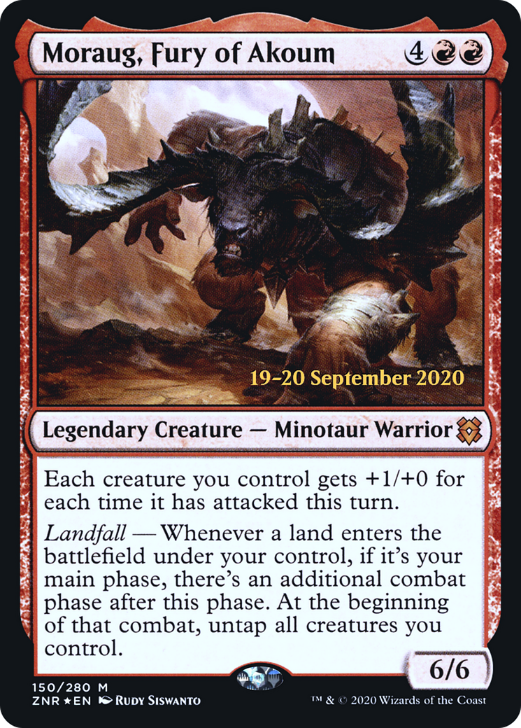 Moraug, Fury of Akoum (PRE-150) - Zendikar Rising Promos Foil