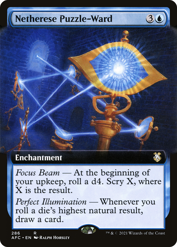 Netherese Puzzle-Ward (Extended Art) (AFC-286) - Forgotten Realms Commander: (Extended Art)
