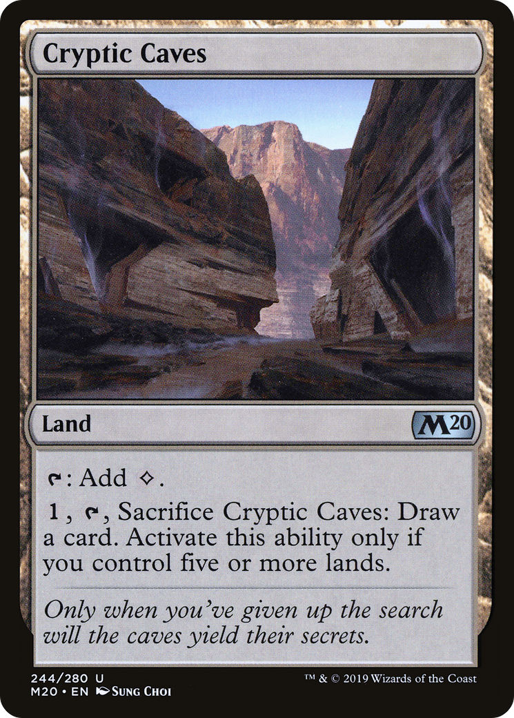 Cryptic Caves (M20-244) - Core Set 2020 Foil