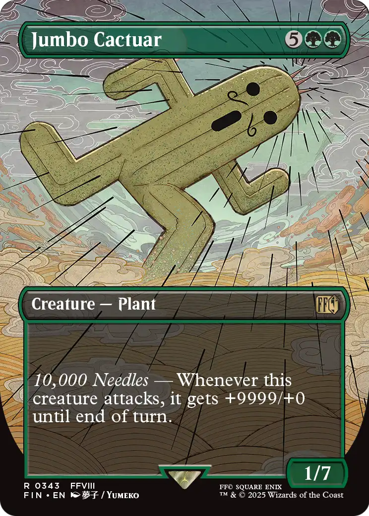 Jumbo Cactuar (Borderless) (FIN-343) - FINAL FANTASY