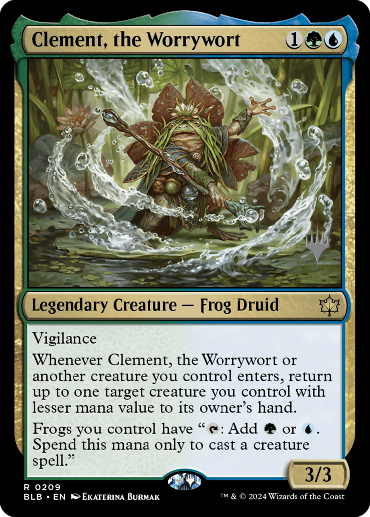 Clement, the Worrywort (PPBLB-209) - Bloomburrow Promos Foil