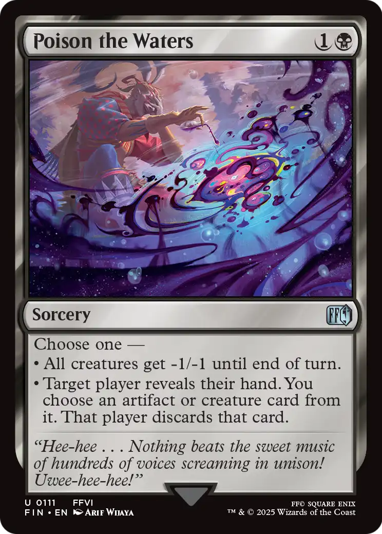 Poison the Waters (FIN-111) - FINAL FANTASY Foil