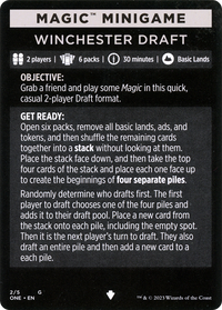 Winchester Draft // Winchester Draft (cont'd) (MONE-002) - Phyrexia: All Will Be One Minigames