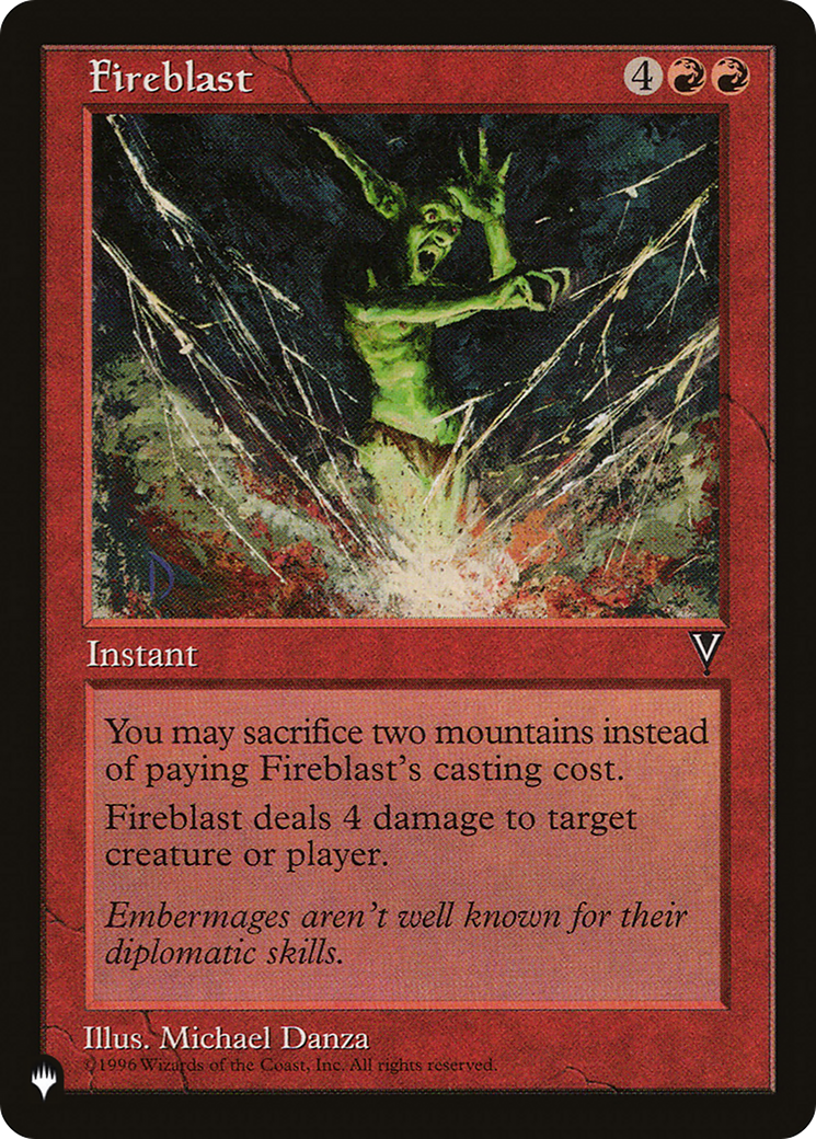 Fireblast (LIST-) - The List