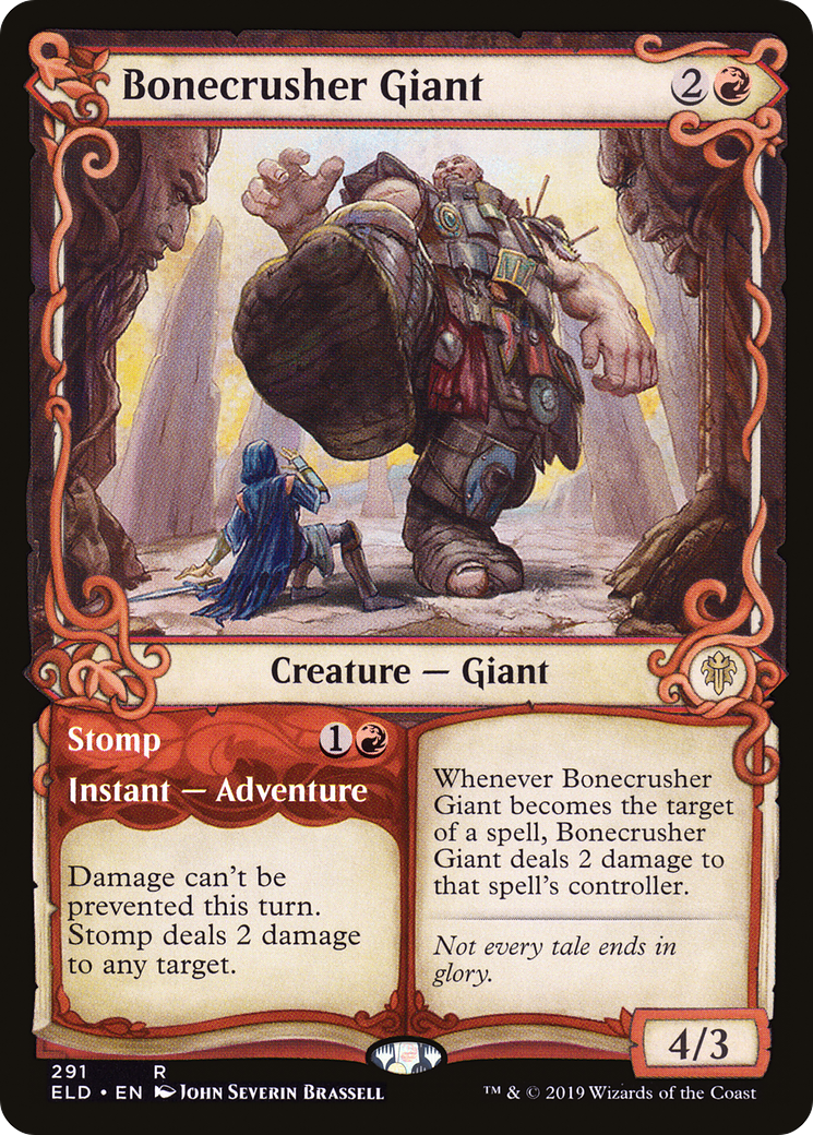Bonecrusher Giant (Showcase) (ELD-291) - Throne of Eldraine: (Showcase) Foil