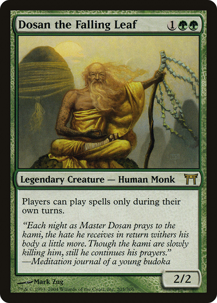 Dosan the Falling Leaf (CHK-205) - Champions of Kamigawa Foil
