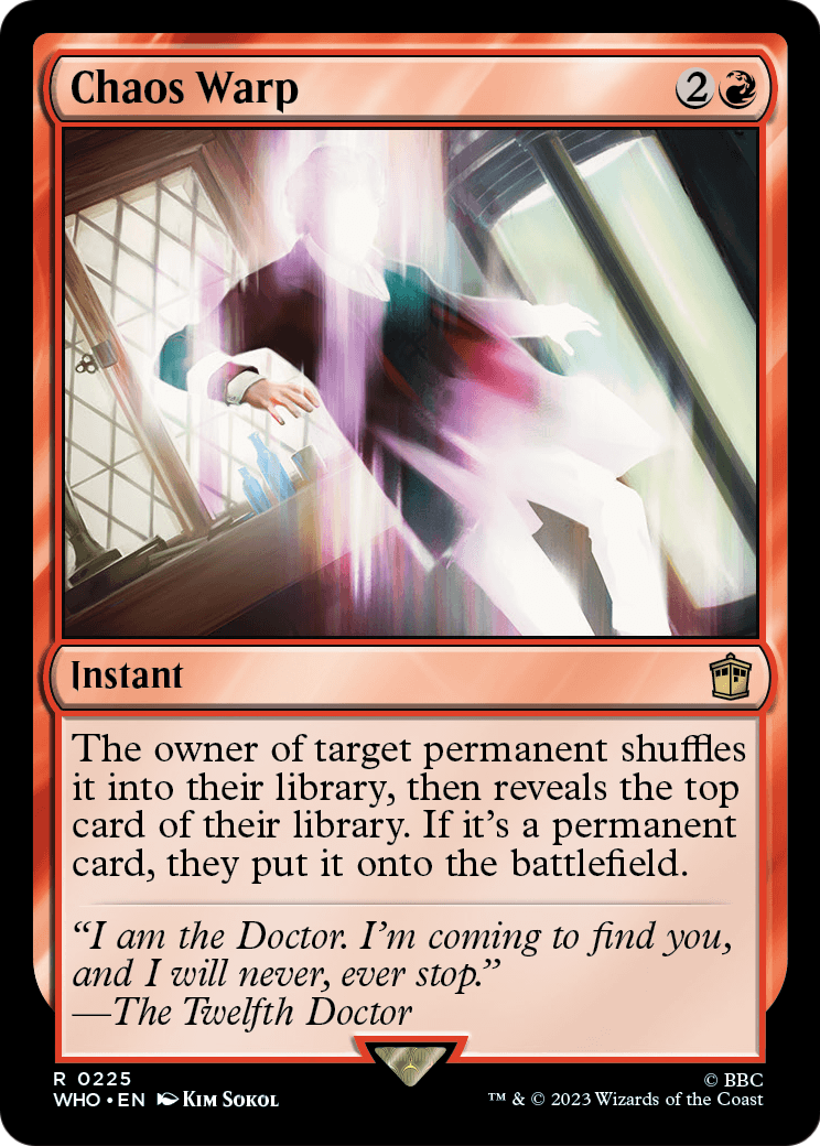 Chaos Warp (WHO-225) - Doctor Who Foil