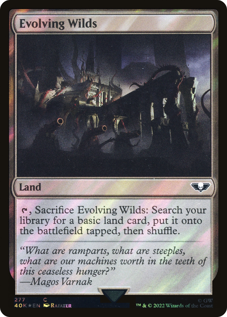 Evolving Wilds (Surge Foil) (40K-277) - Warhammer 40,000 Commander Foil