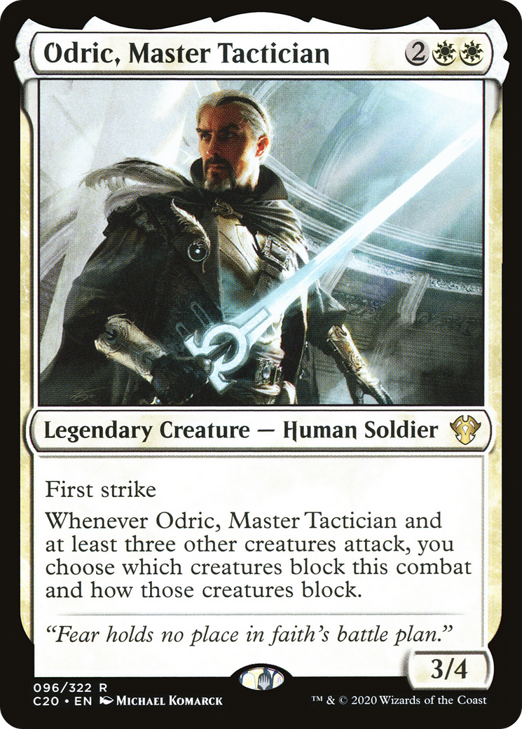 Odric, Master Tactician (C20-096) - Commander 2020