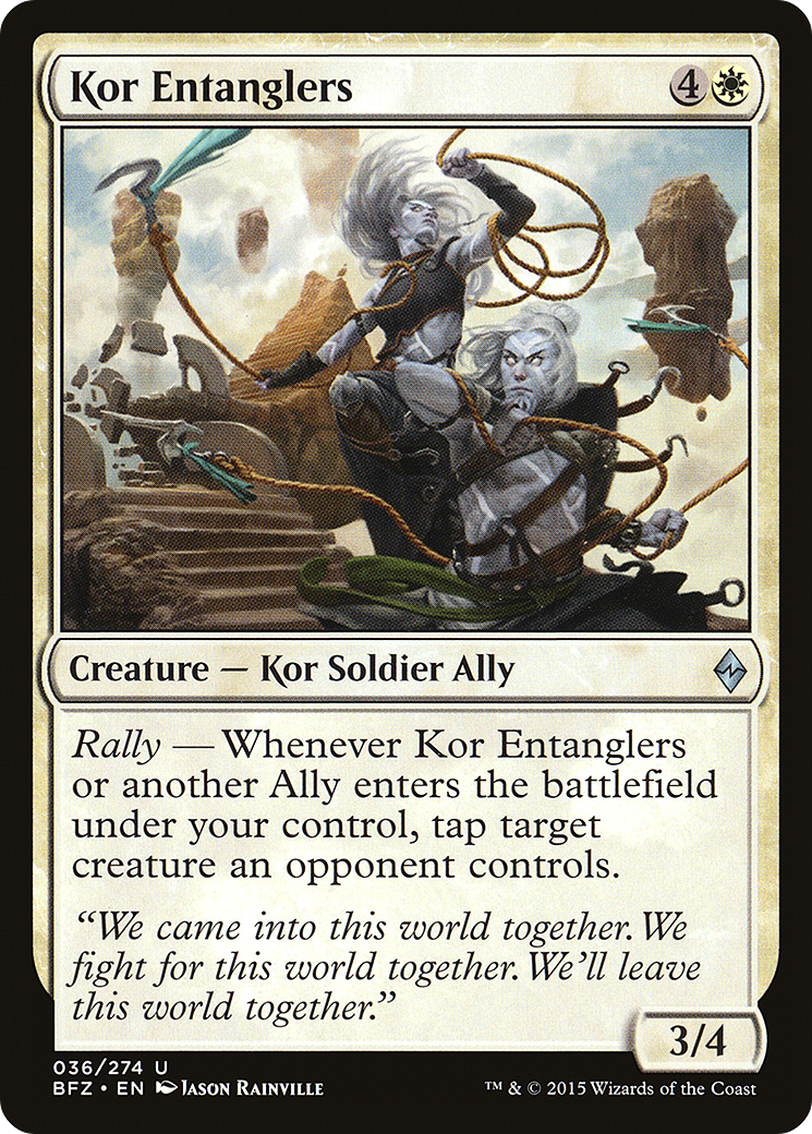 Kor Entanglers (BFZ-036) - Battle for Zendikar Foil