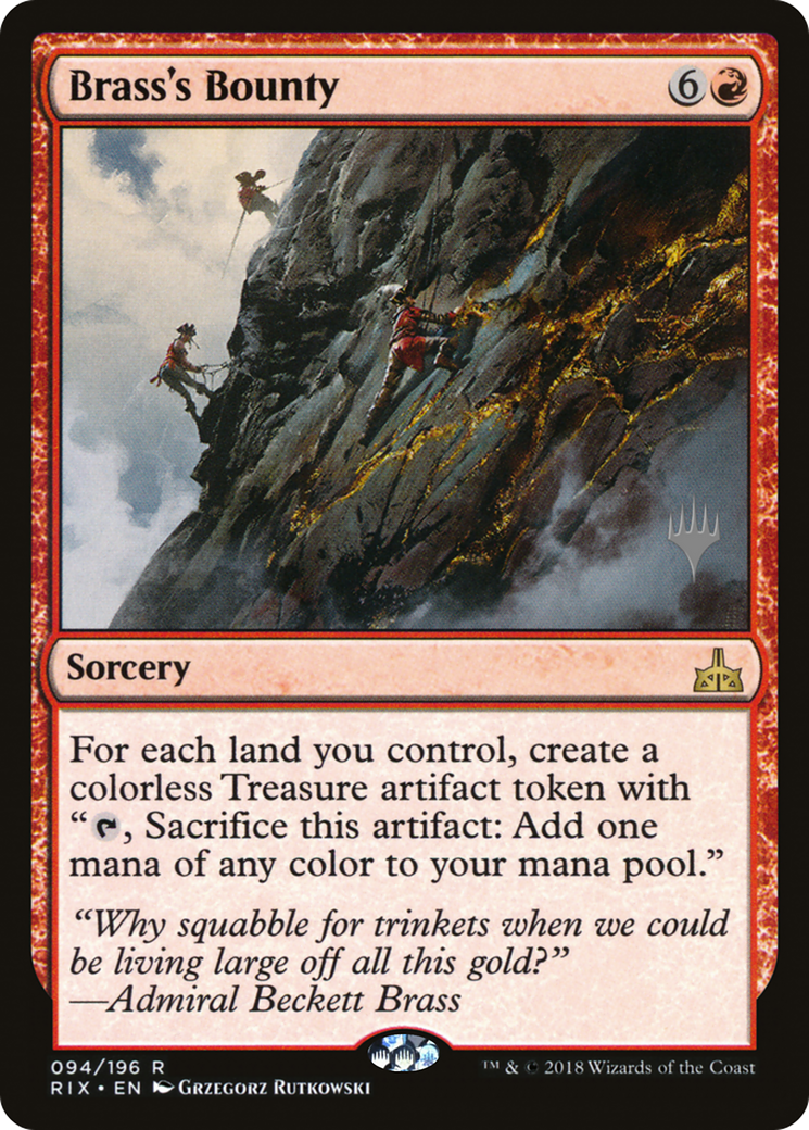 Brass's Bounty (PPSTX-094) - Rivals of Ixalan Promos Foil