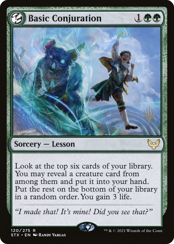Basic Conjuration (PPSTX-120) - Strixhaven: School of Mages Promos: (lesson) Foil