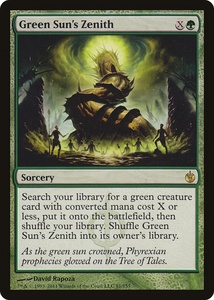 Green Sun's Zenith (MBS-081) - Mirrodin Besieged Foil