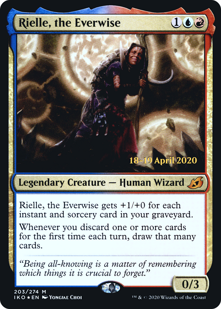 Rielle, the Everwise (PRE-203) - Ikoria: Lair of Behemoths Promos Foil