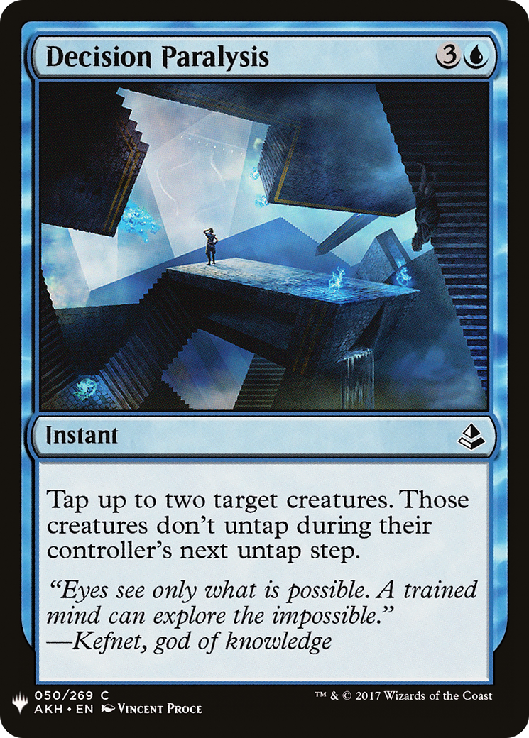 Decision Paralysis (LIST-050) - The List