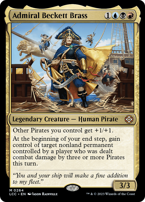 Admiral Beckett Brass (LCC-264) - The Lost Caverns of Ixalan Commander