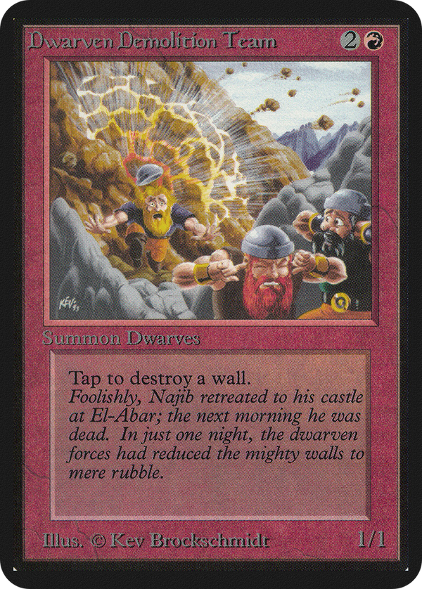 Dwarven Demolition Team (LEA-) - Limited Edition Alpha
