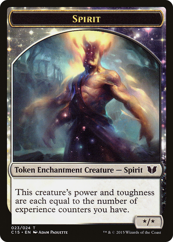 Spirit (023) // Cat Double-Sided Token (C15-23 // 3) - Commander 2015 Tokens: (enchantment)