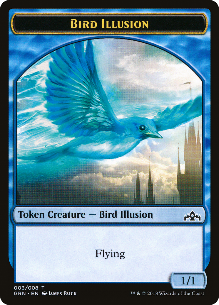 Bird Illusion Token (GRN-003) - Guilds of Ravnica Tokens