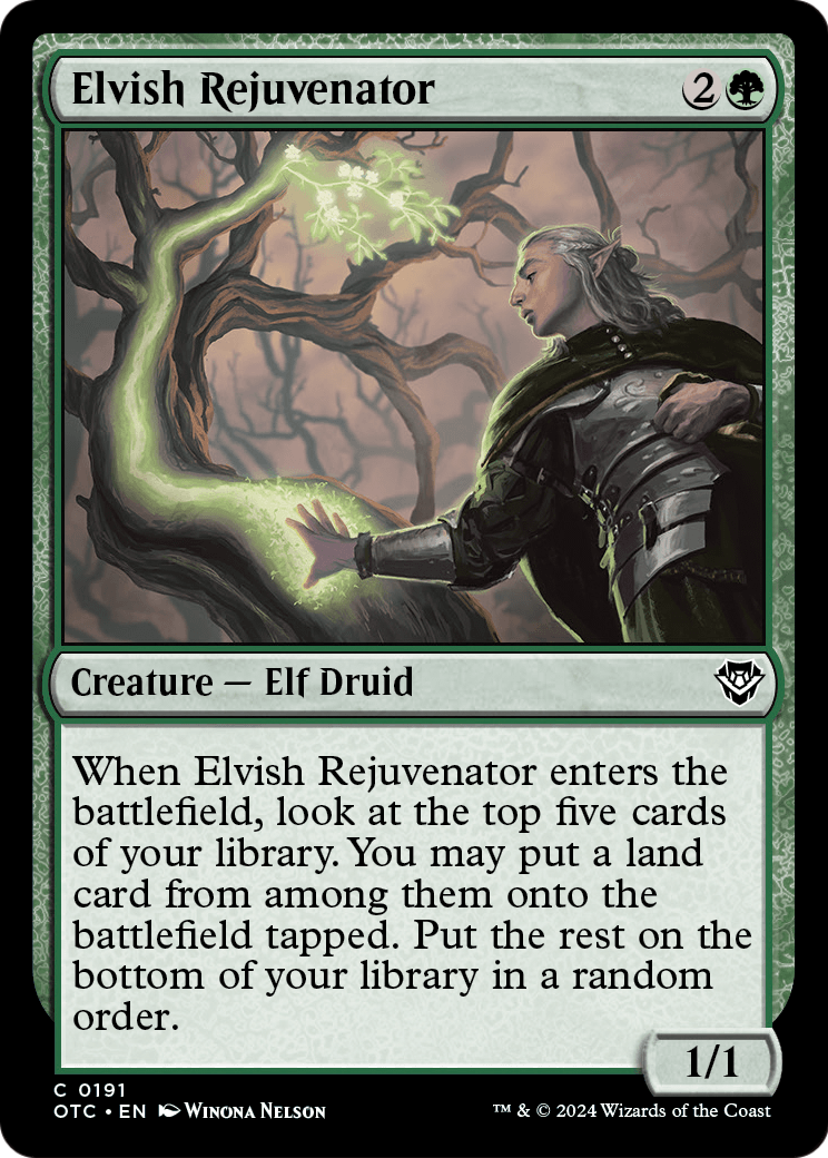 Elvish Rejuvenator (OTC-191) - Outlaws of Thunder Junction Commander