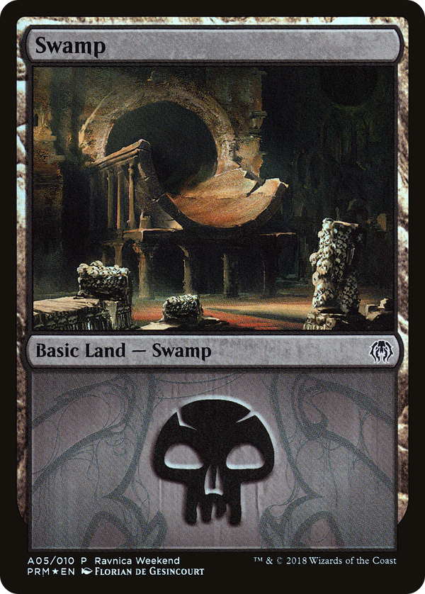 Swamp - Golgari (A05) (LARP-005) - GRN Ravnica Weekend Foil