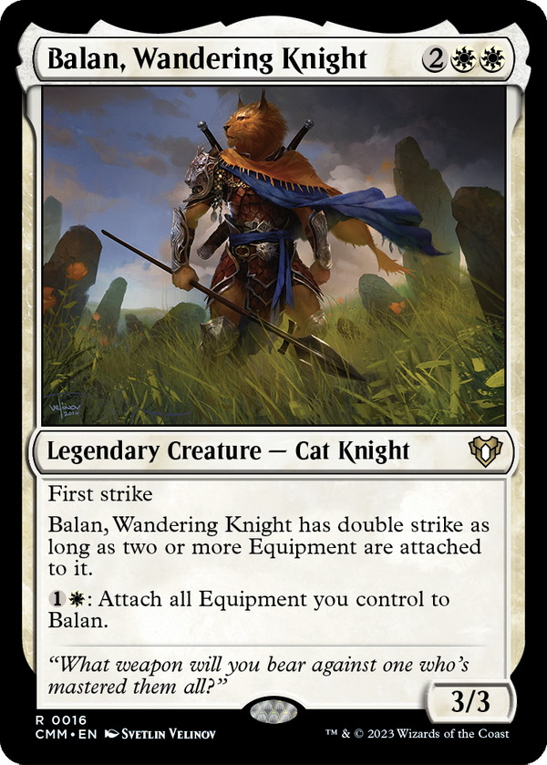 Balan, Wandering Knight (CMM-016) - Commander Masters