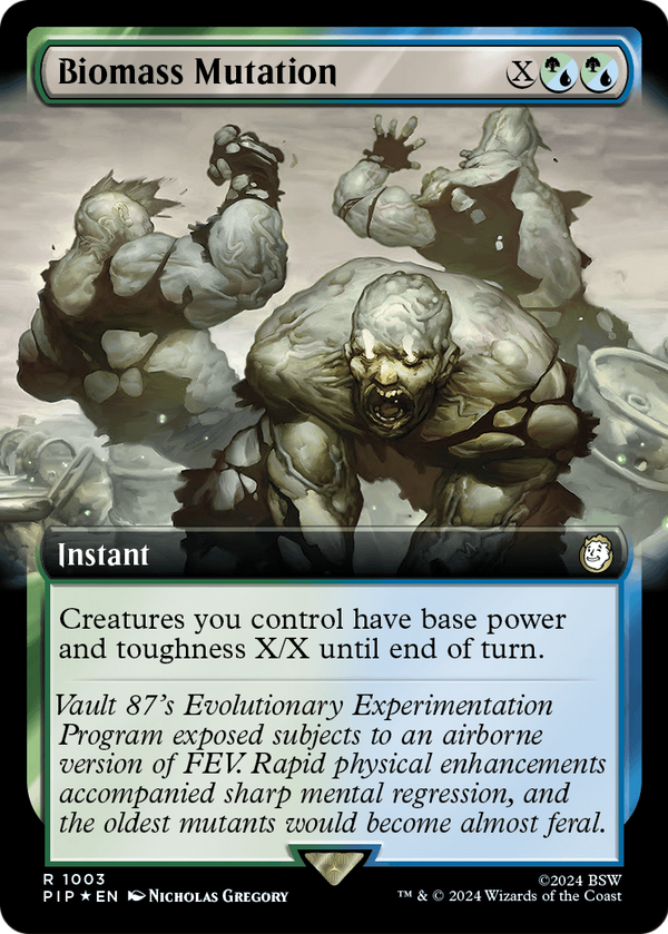 Biomass Mutation (Extended Art) (Surge Foil) (PIP-1003) - Fallout: (Extended Art) Foil