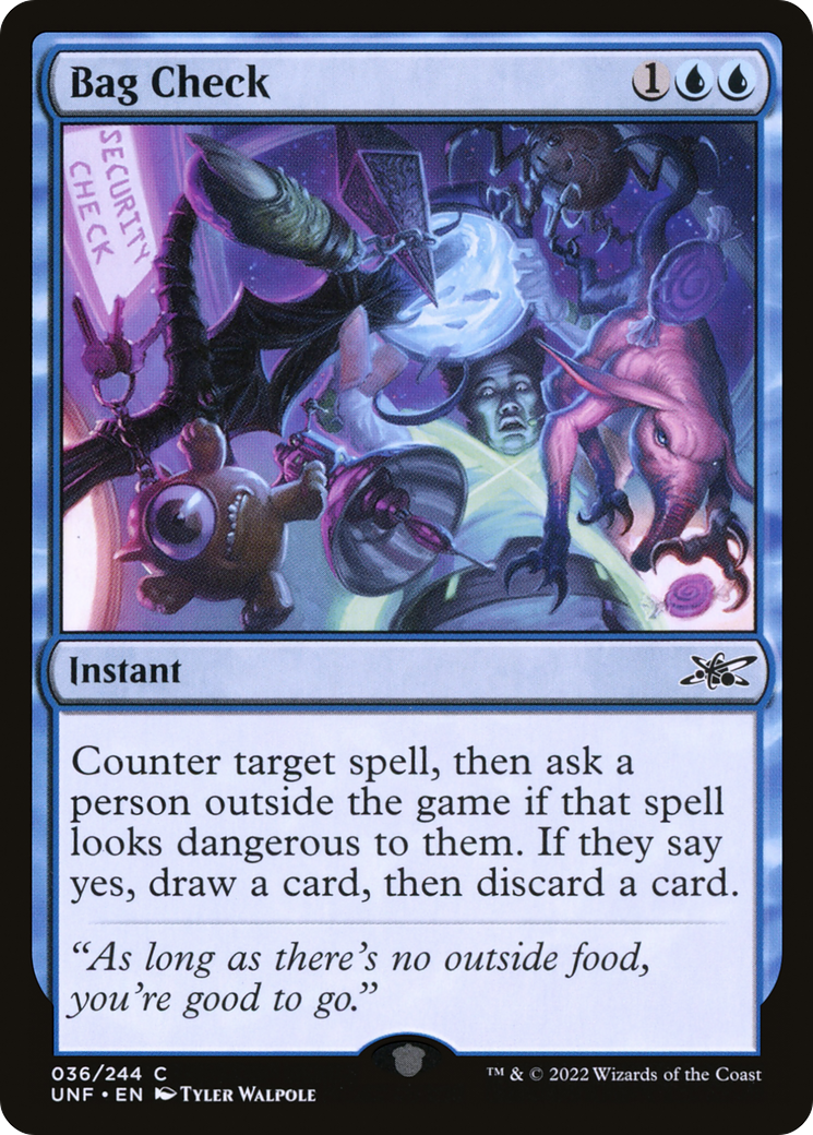 Bag Check (UNF-036) - Unfinity Foil